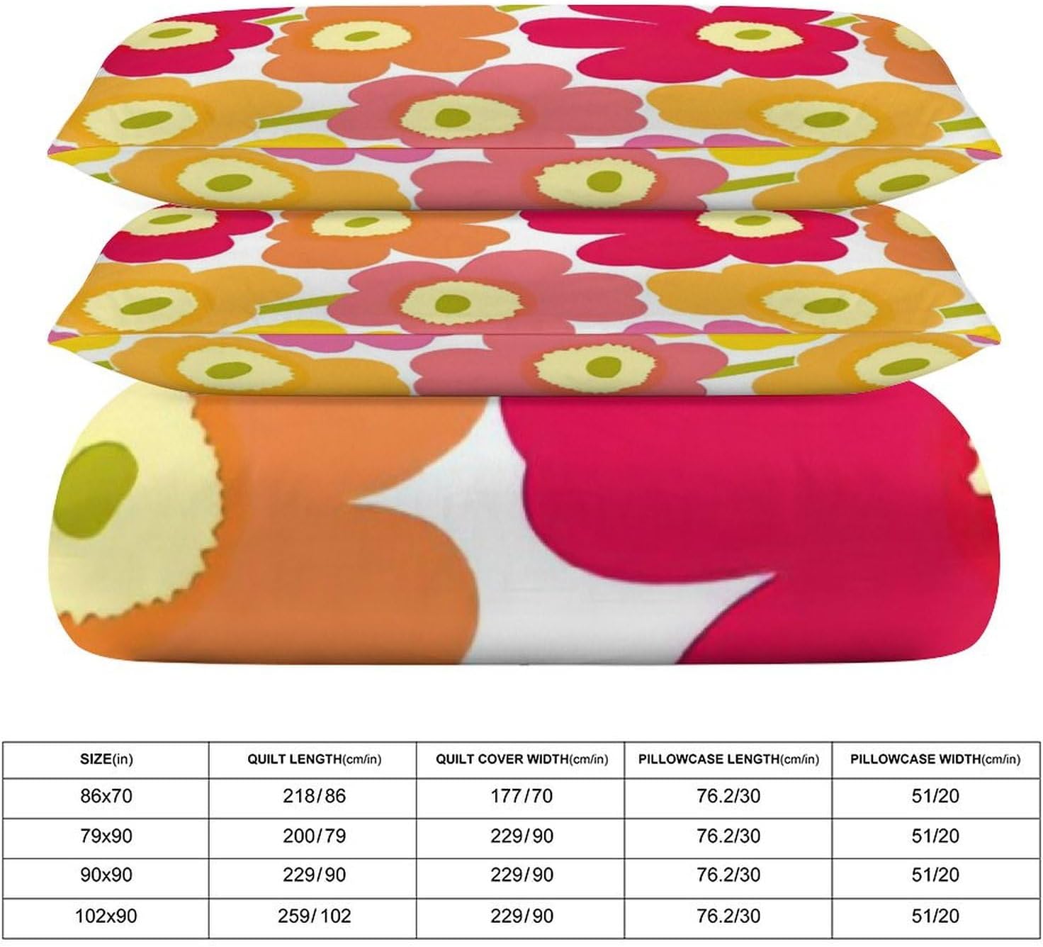 マリメッコ 花柄 布団カバー シングル 布団かばー 掛け布団カバー 枕